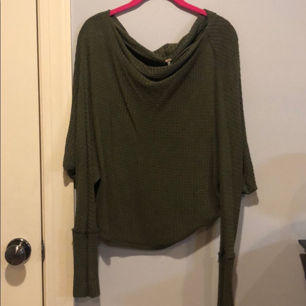 Free People off shoulder knit